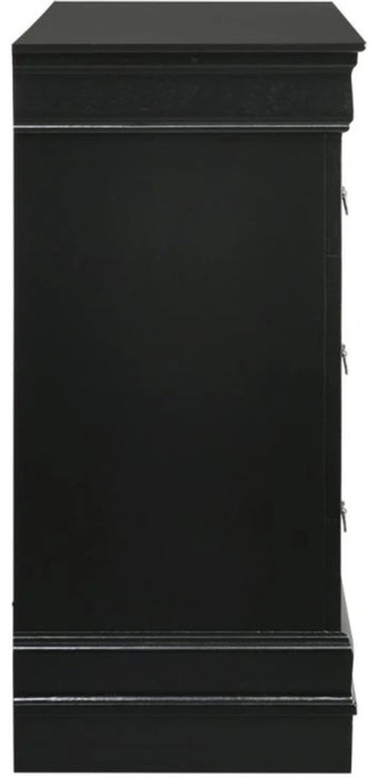 Elements International Louis Philippe Dresser in Black