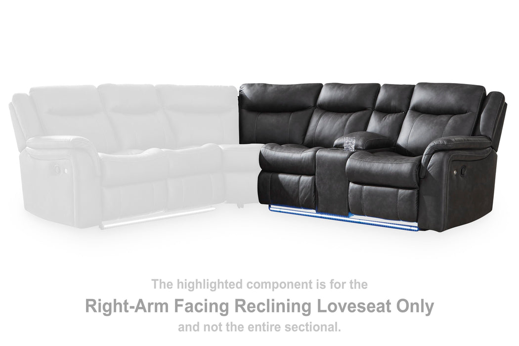 Sultan Meadow Reclining Sectional - Venta Furnishings (San Antonio,TX)