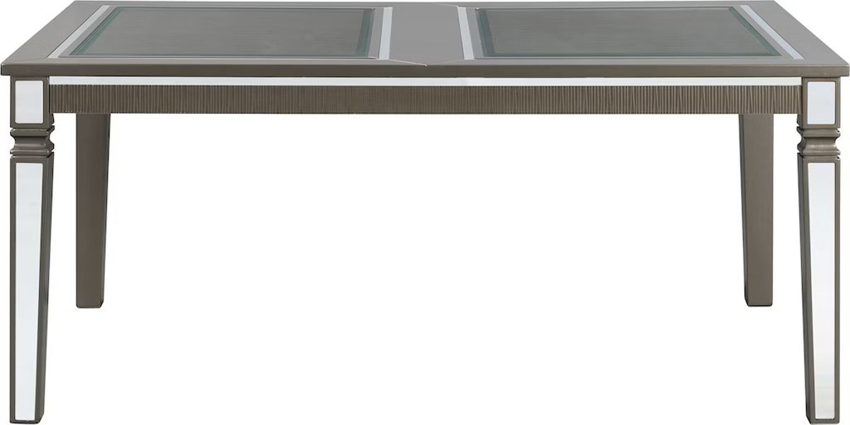 Elements International 14.5 Dining Table in Dark Champagne