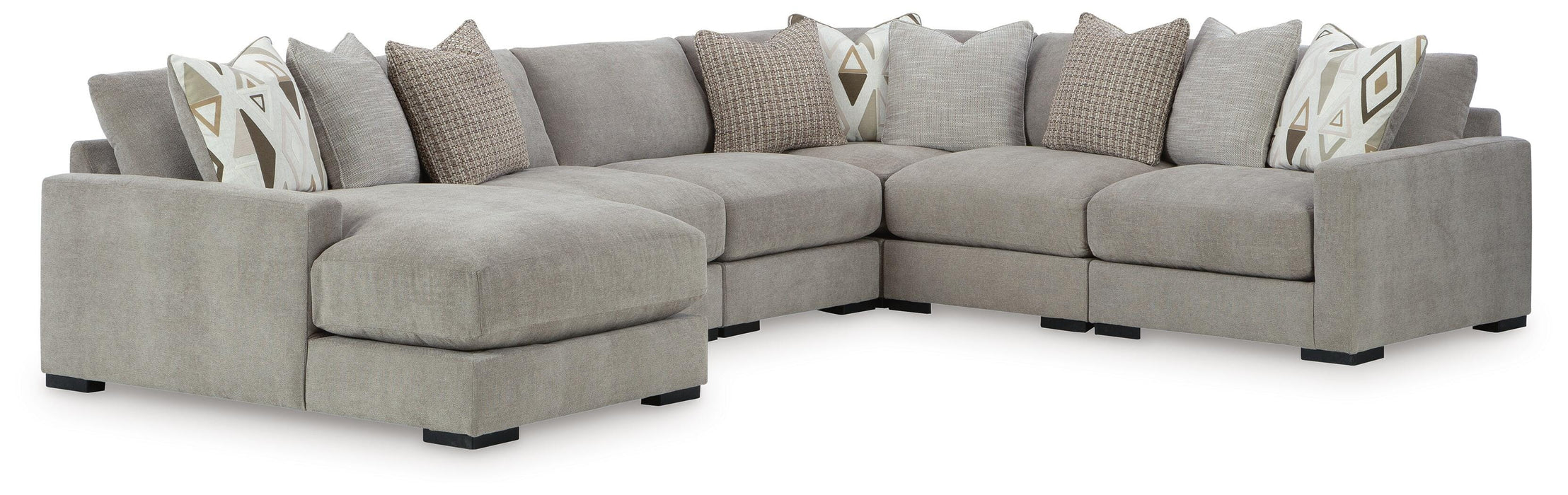 Aslan Court Sectional with Chaise - Venta Furnishings (San Antonio,TX)