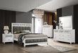 Barzini 4-piece Eastern King Panel Bedroom Set White image