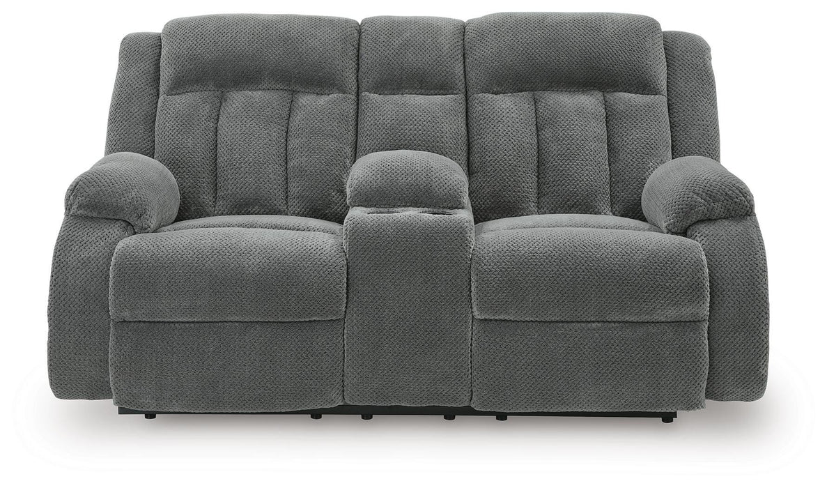 Observation Power Reclining Loveseat with Console - Venta Furnishings (San Antonio,TX)