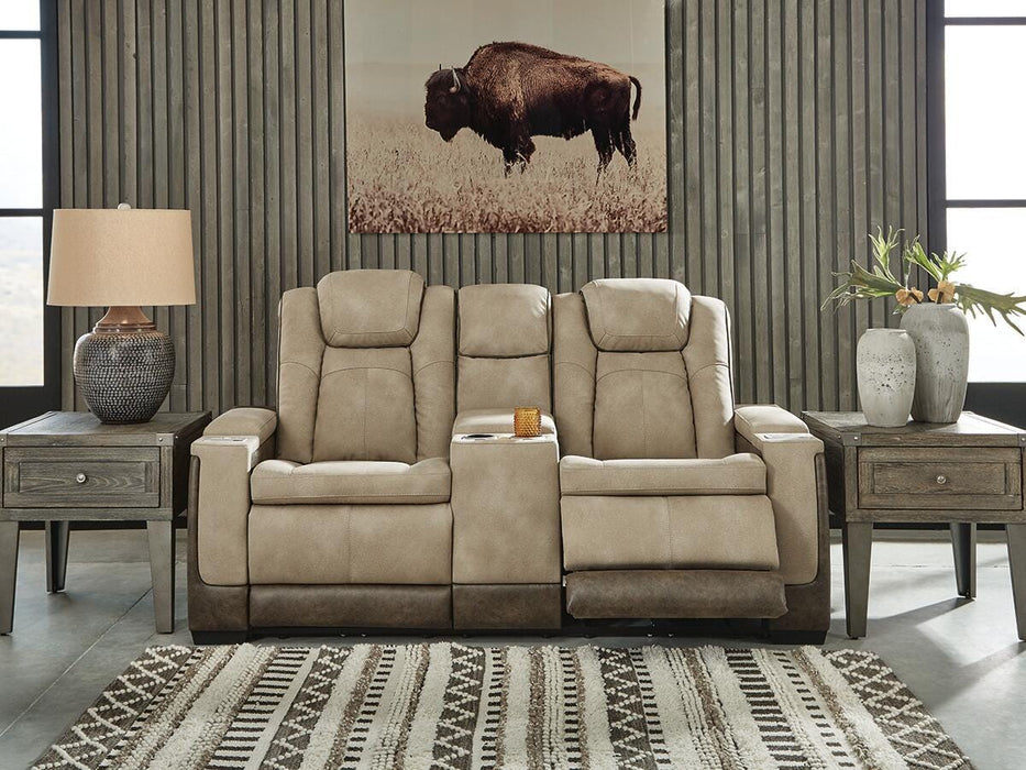 Next-Gen DuraPella Power Reclining Loveseat with Console - Venta Furnishings (San Antonio,TX)