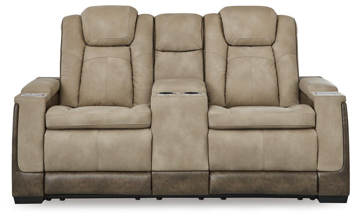 Next-Gen DuraPella Power Reclining Loveseat with Console - Venta Furnishings (San Antonio,TX)