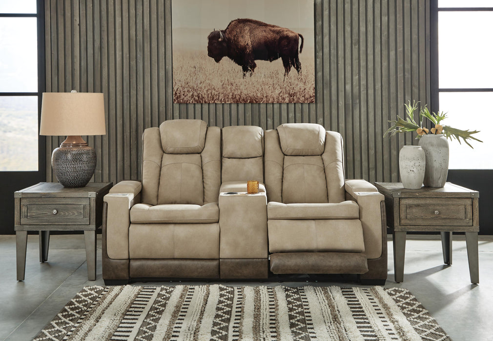 Next-Gen DuraPella Power Reclining Loveseat with Console - Venta Furnishings (San Antonio,TX)