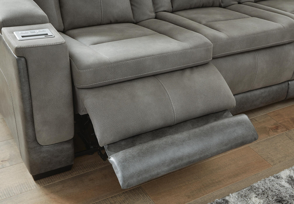 Next-Gen DuraPella Power Reclining Loveseat with Console - Venta Furnishings (San Antonio,TX)