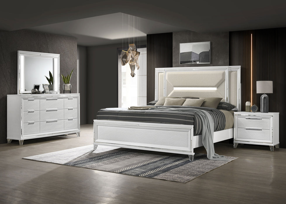 Marmore 4 Pc Bedroom Set - Venta Furnishings (San Antonio,TX)
