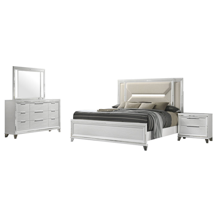 Marmore 4 Pc Bedroom Set - Venta Furnishings (San Antonio,TX)