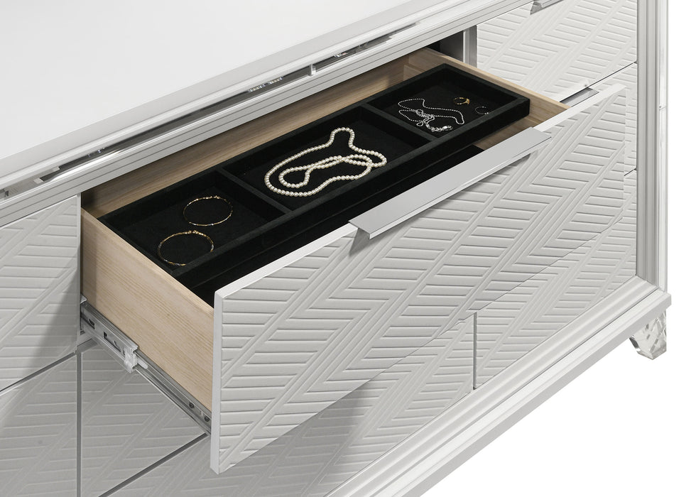 Marmore 4 Pc Bedroom Set - Venta Furnishings (San Antonio,TX)