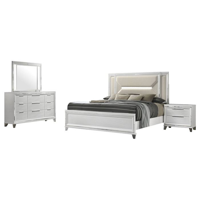 Marmore 4 Pc Bedroom Set - Venta Furnishings (San Antonio,TX)