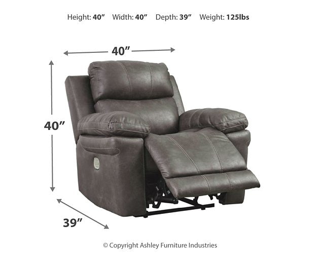 Erlangen Power Recliner - Venta Furnishings (San Antonio,TX)