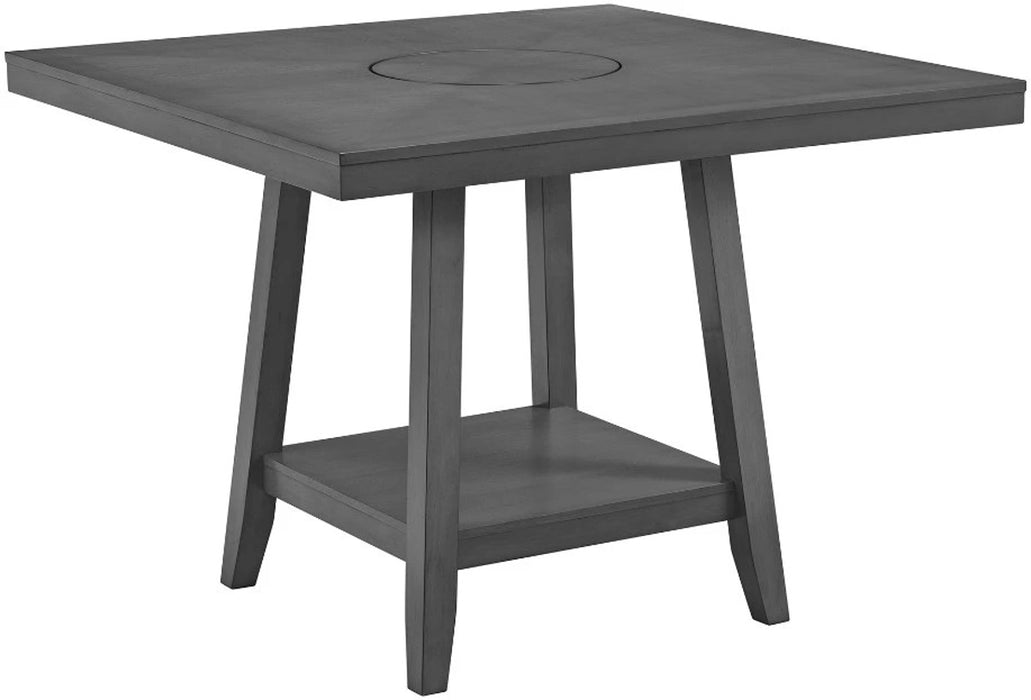 Elements International Seneca Counter Height Dining Table in Grey image