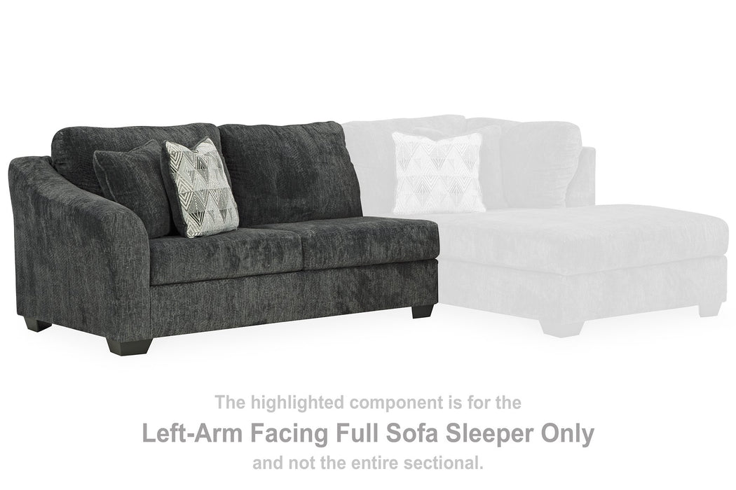 Biddeford 2-Piece Sleeper Sectional with Chaise - Venta Furnishings (San Antonio,TX)