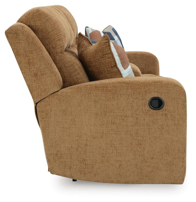 Kanlow Reclining Loveseat with Console - Venta Furnishings (San Antonio,TX)