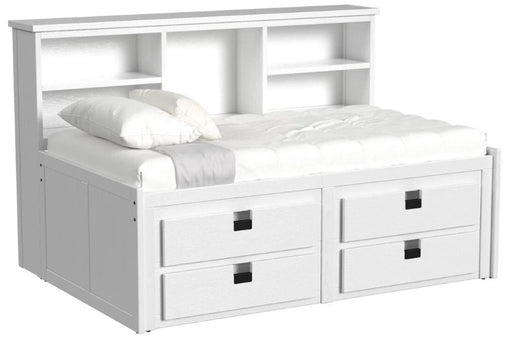 Elements International Cali Kids Twin Wall Bed in White image