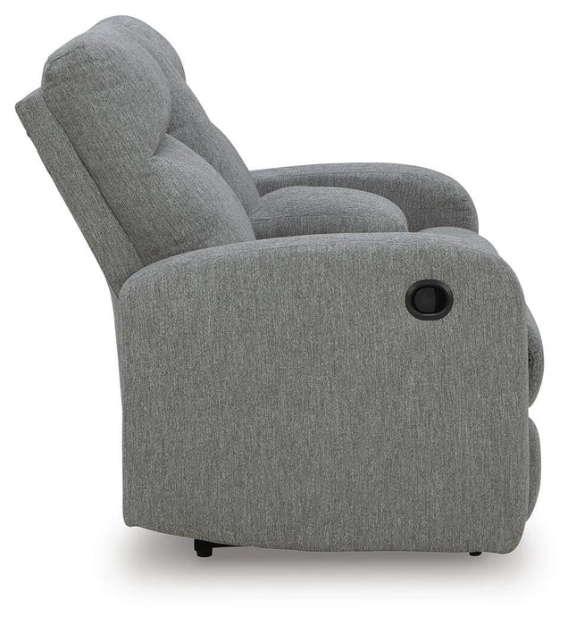 Gauntlet Reclining Loveseat with Console - Venta Furnishings (San Antonio,TX)