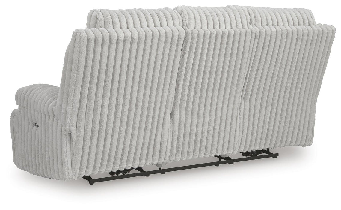 Rhines Falls Power Reclining Sofa with Drop Down Table - Venta Furnishings (San Antonio,TX)