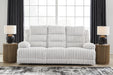 Rhines Falls Power Reclining Sofa with Drop Down Table - Venta Furnishings (San Antonio,TX)
