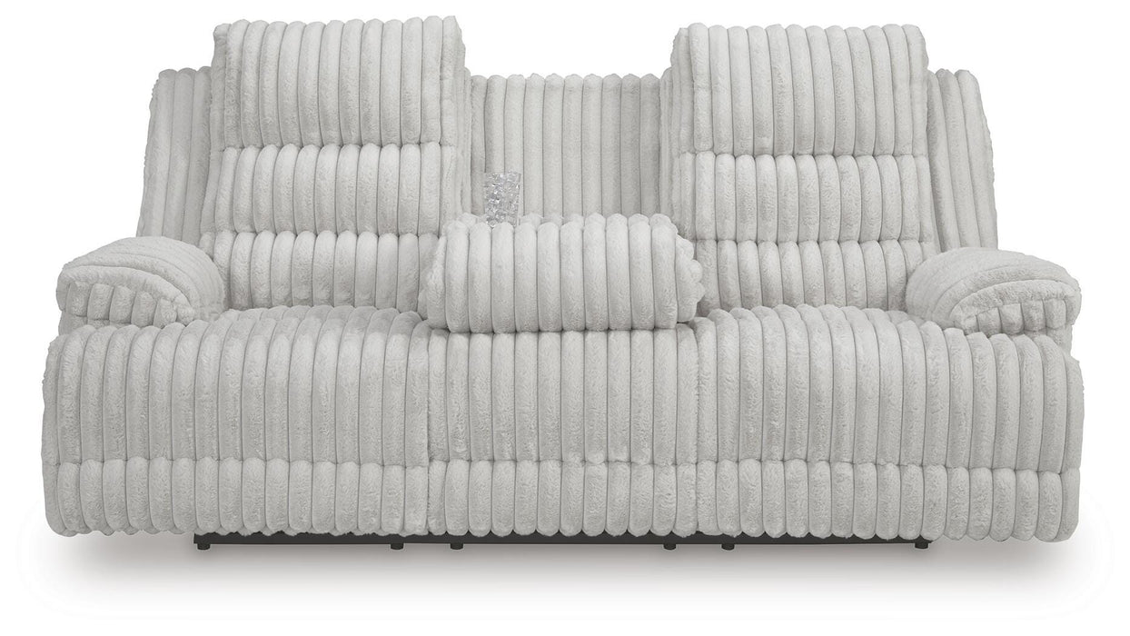 Rhines Falls Power Reclining Sofa with Drop Down Table - Venta Furnishings (San Antonio,TX)