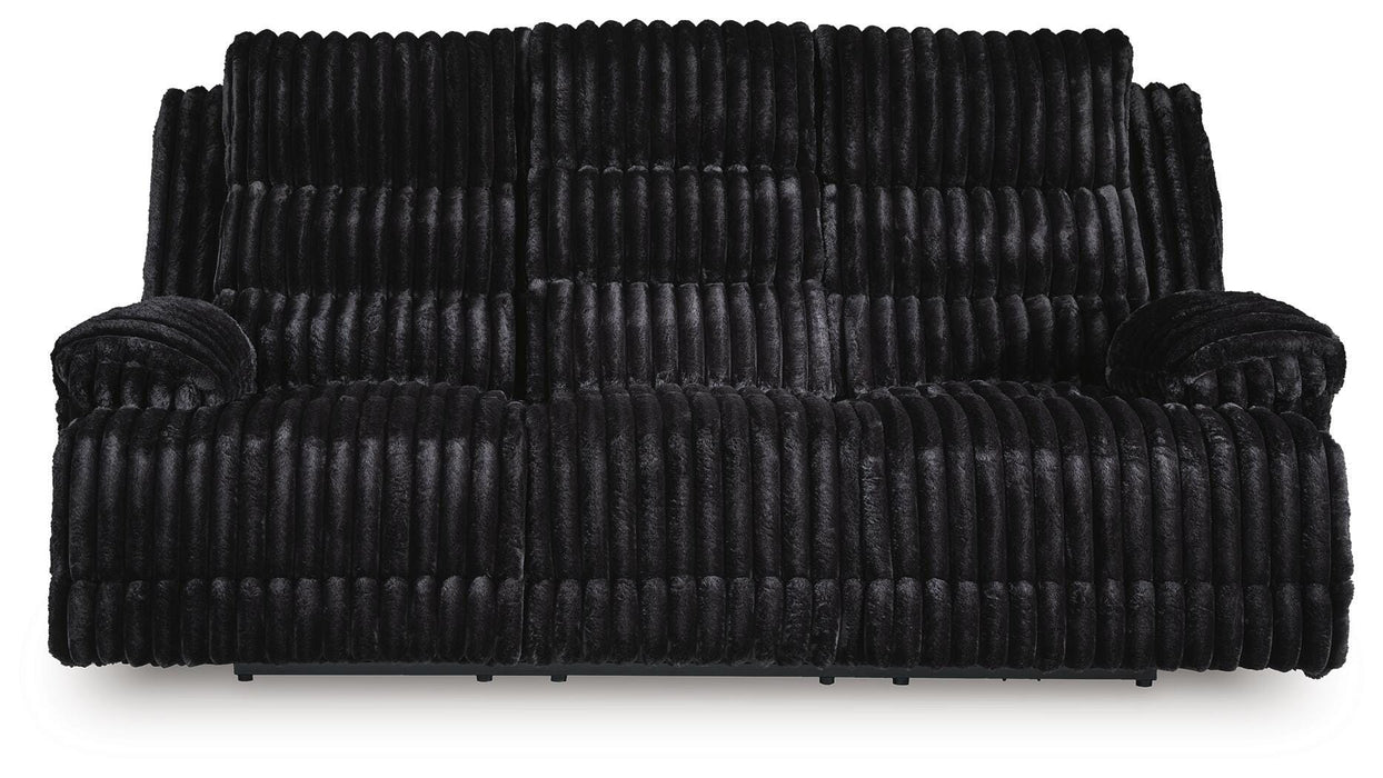 Rhine Falls Power Reclining Sofa with Drop Down Table - Venta Furnishings (San Antonio,TX)