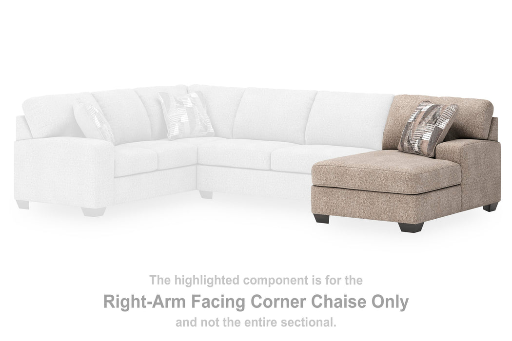 Newellen Sectional with Chaise - Venta Furnishings (San Antonio,TX)