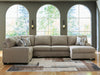 Newellen Sectional with Chaise - Venta Furnishings (San Antonio,TX)