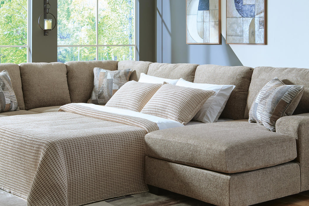 Newellen Sleeper Sectional with Chaise - Venta Furnishings (San Antonio,TX)
