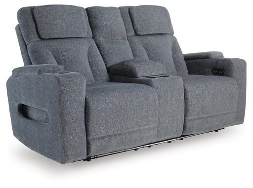 Studio Cave Power Reclining Loveseat with Console - Venta Furnishings (San Antonio,TX)