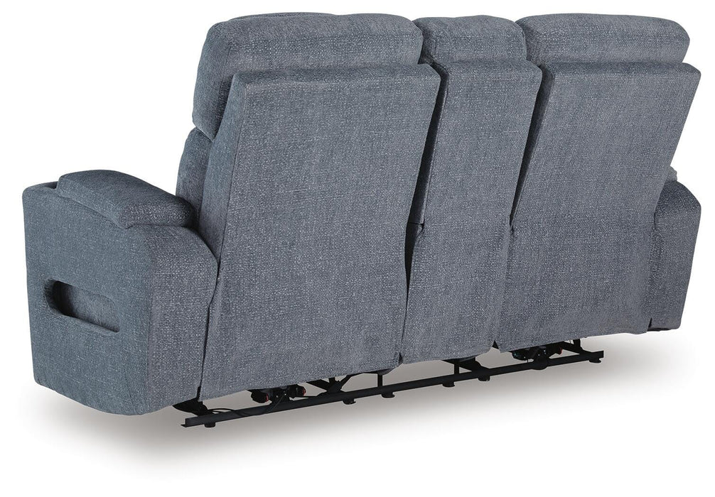Studio Cave Power Reclining Loveseat with Console - Venta Furnishings (San Antonio,TX)