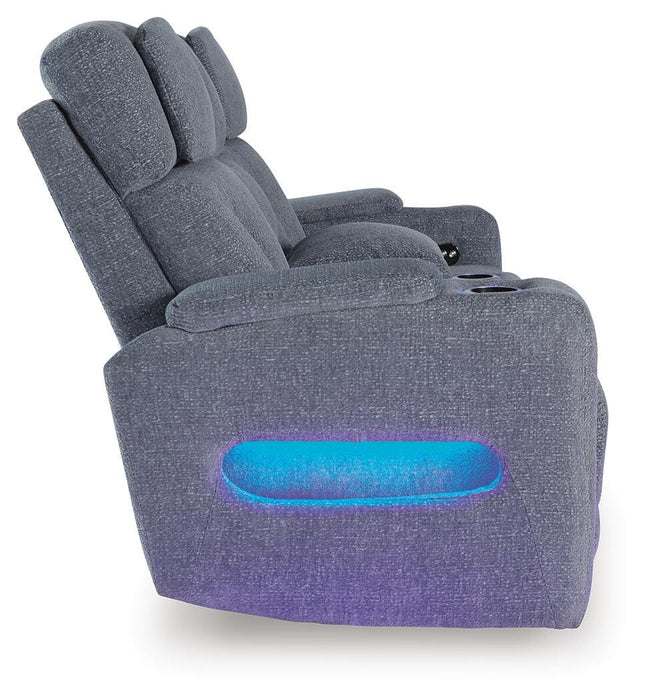 Studio Cave Power Reclining Loveseat with Console - Venta Furnishings (San Antonio,TX)