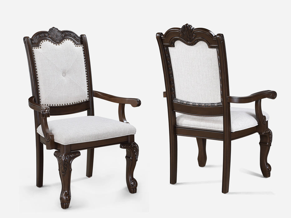 Kiera Arm Chair-Coffee Brown