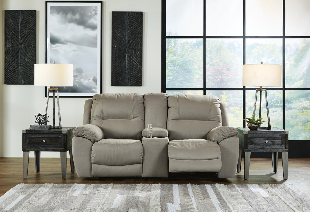 Next-Gen Gaucho Reclining Loveseat with Console - Venta Furnishings (San Antonio,TX)