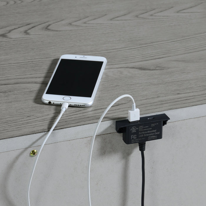 Glenmore 3-Drawer Nightstand with USB in Aged Grey