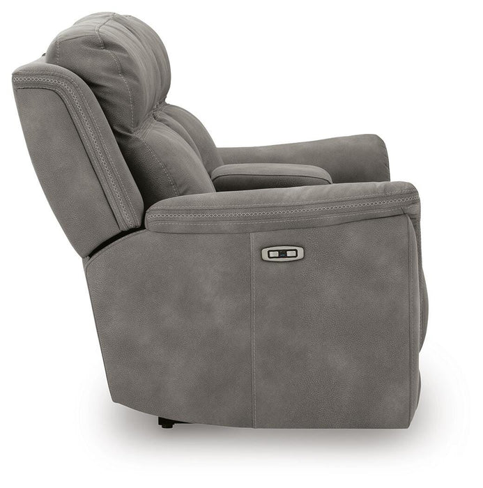 Next-Gen DuraPella Power Reclining Loveseat with Console - Venta Furnishings (San Antonio,TX)