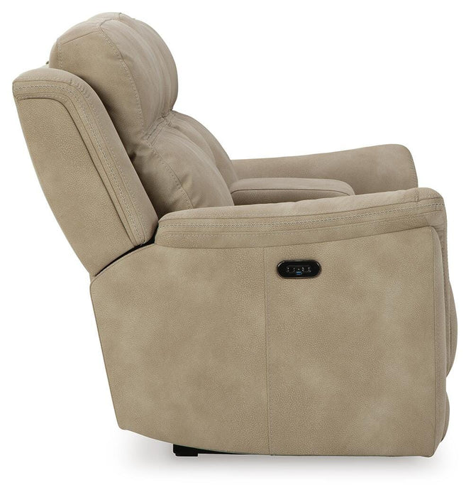 Next-Gen DuraPella Power Reclining Loveseat with Console - Venta Furnishings (San Antonio,TX)