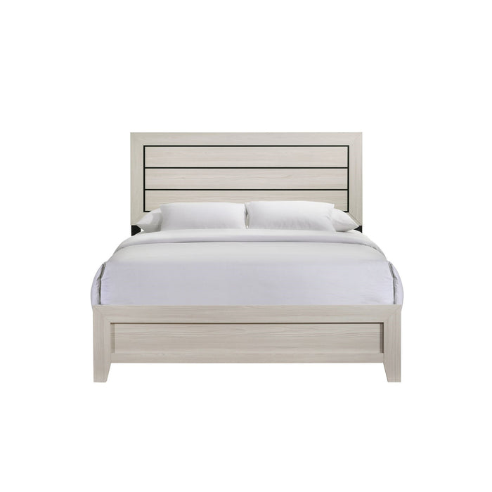 Elements International Makayla King Panel Bed in Natural