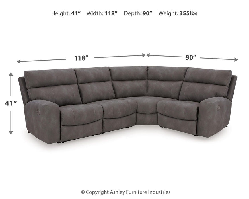 Next-Gen DuraPella Power Reclining Sectional - Venta Furnishings (San Antonio,TX)