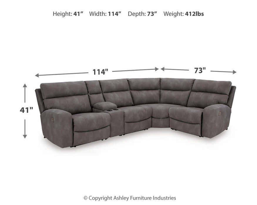 Next-Gen DuraPella Power Reclining Sectional - Venta Furnishings (San Antonio,TX)