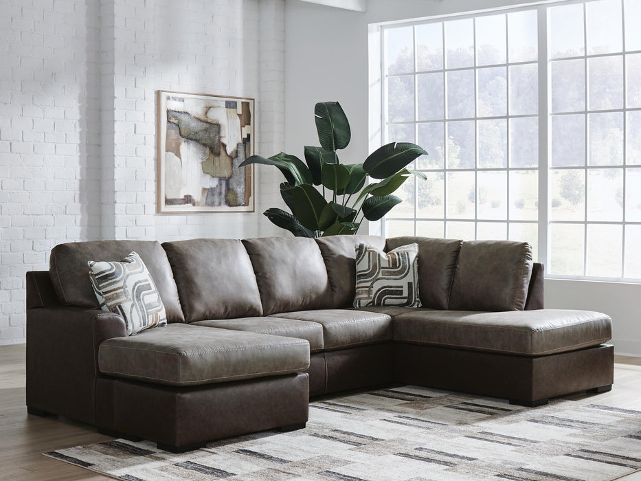 Castille Way Sleeper Sectional with Chaise - Venta Furnishings (San Antonio,TX)