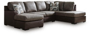 Castille Way Sleeper Sectional with Chaise - Venta Furnishings (San Antonio,TX)