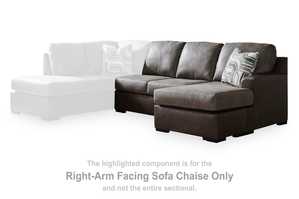 Castille Way Sectional with Chaise - Venta Furnishings (San Antonio,TX)