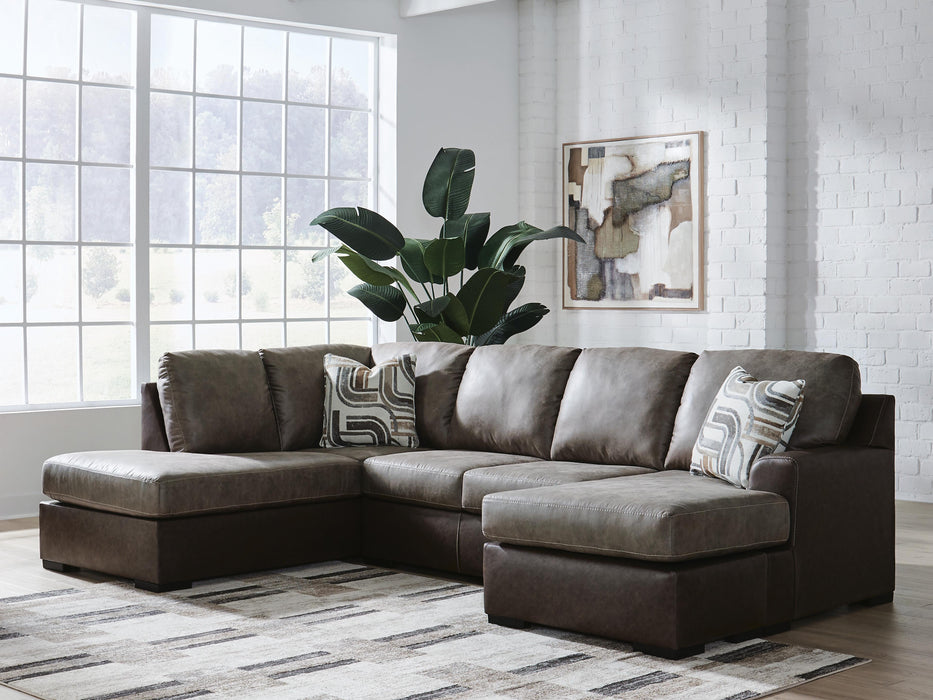 Castille Way Sleeper Sectional with Chaise - Venta Furnishings (San Antonio,TX)