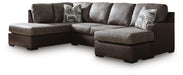 Castille Way Sleeper Sectional with Chaise - Venta Furnishings (San Antonio,TX)