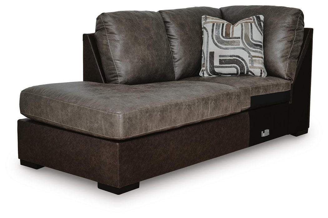 Castille Way Sleeper Sectional with Chaise - Venta Furnishings (San Antonio,TX)