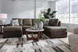Castille Way Sleeper Sectional with Chaise - Venta Furnishings (San Antonio,TX)