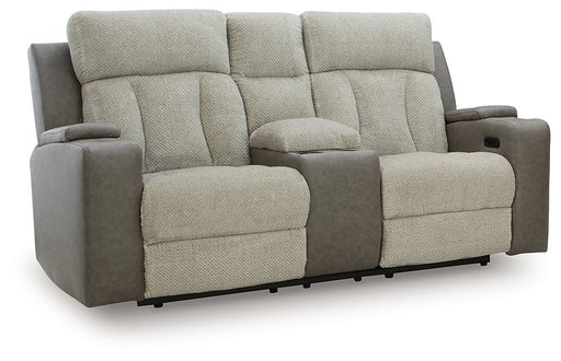 WhipLash Power Reclining Loveseat with Console - Venta Furnishings (San Antonio,TX)