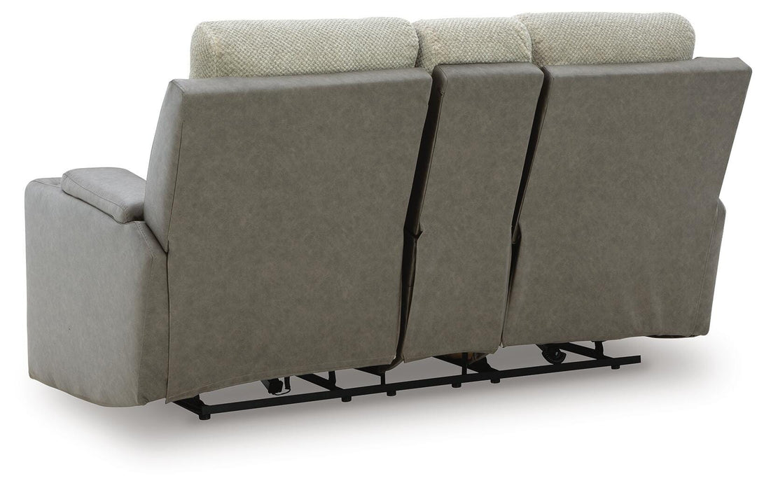 WhipLash Power Reclining Loveseat with Console - Venta Furnishings (San Antonio,TX)
