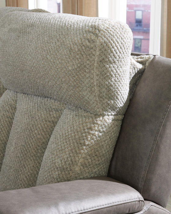 WhipLash Power Reclining Loveseat with Console - Venta Furnishings (San Antonio,TX)