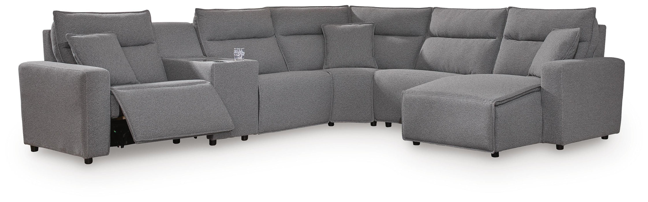 Modmax Power Reclining Sectional with Chaise - Venta Furnishings (San Antonio,TX)
