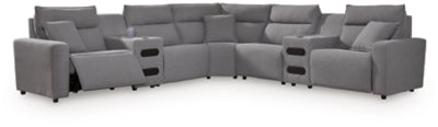 Modmax II Power Reclining Sectional with Audio Consoles - Venta Furnishings (San Antonio,TX)